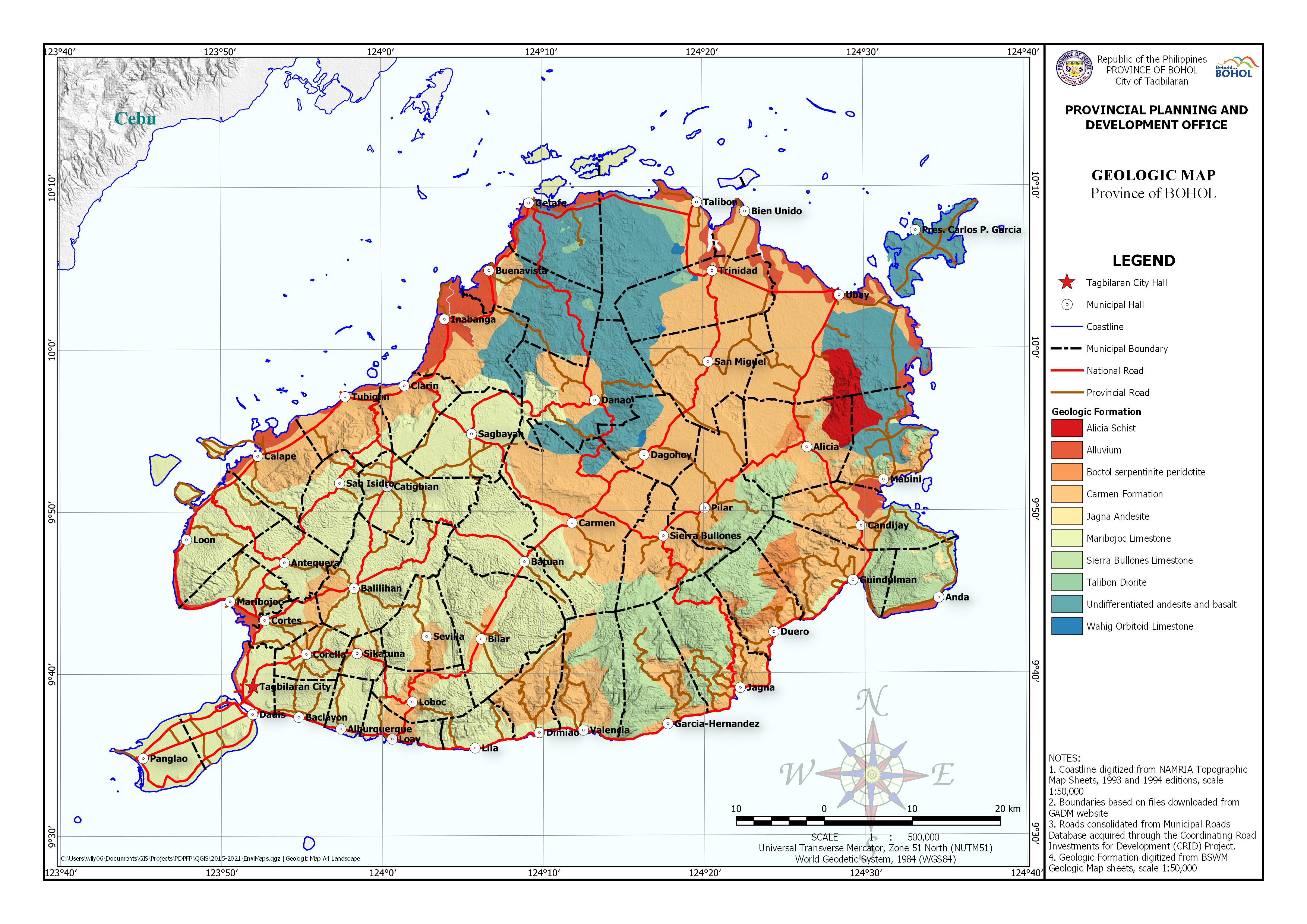 Geologic Map Of The Philippines Geologic Map – Ppdo Bohol