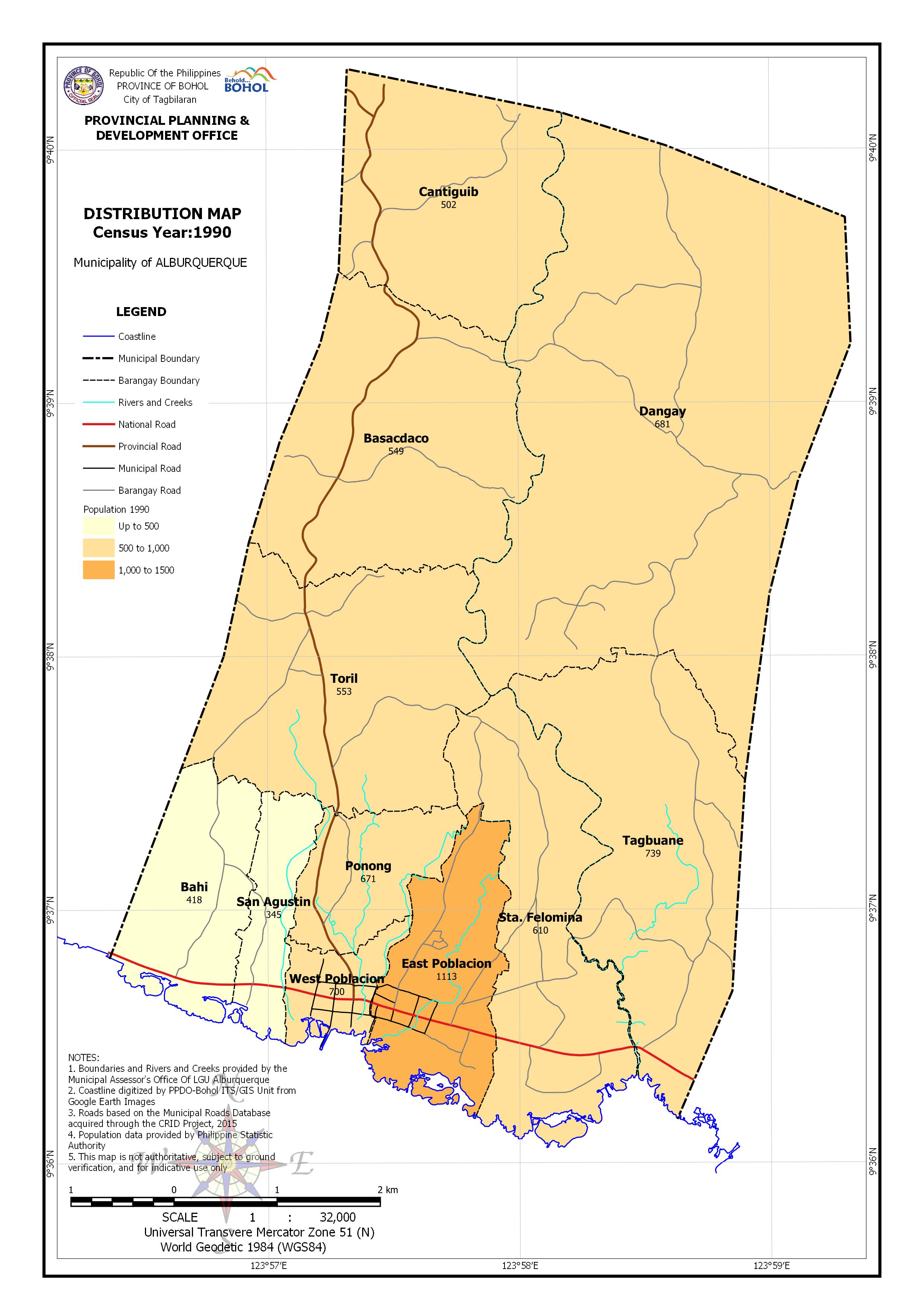 Population Distribution – PPDO BOHOL