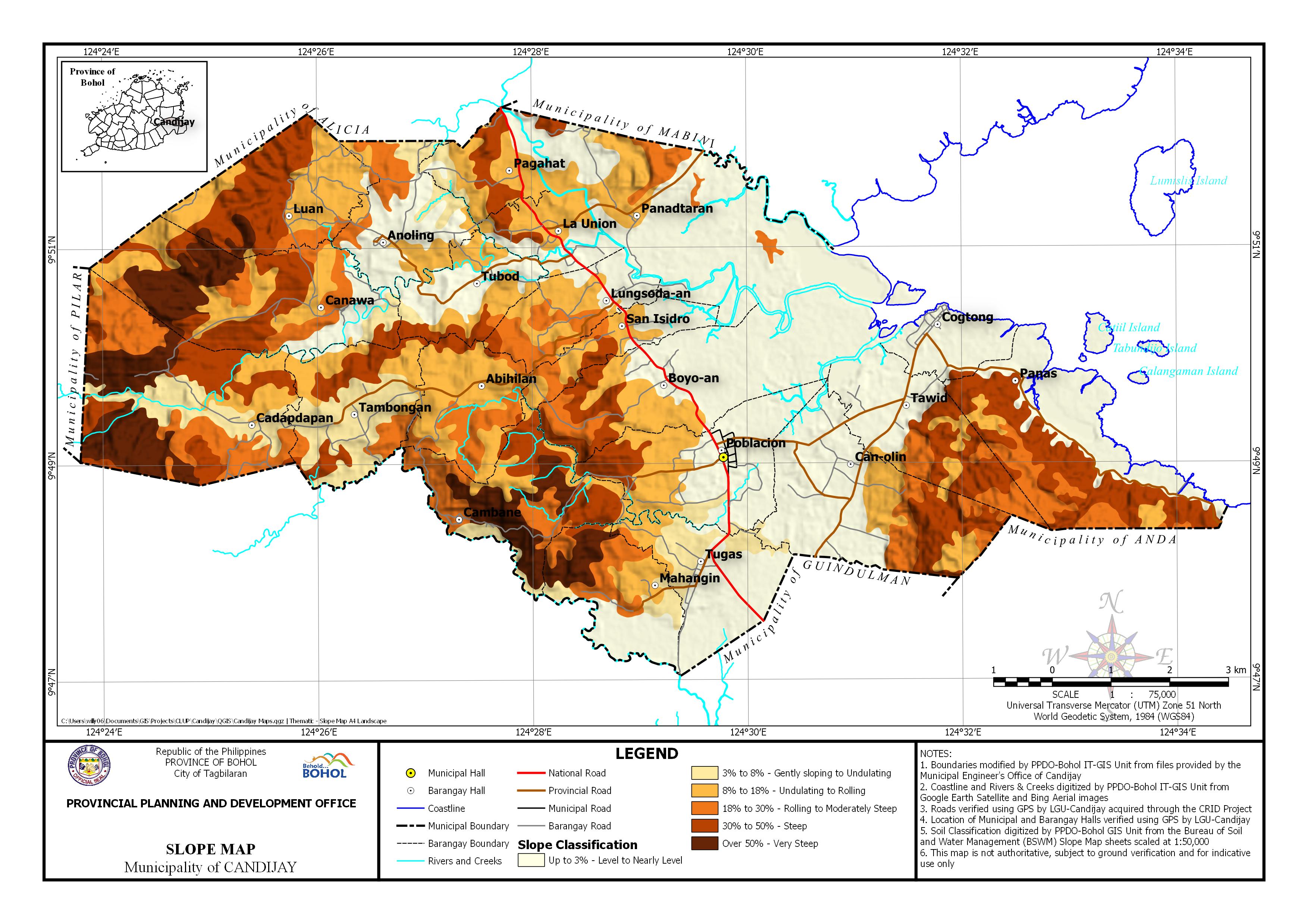 Thematic Maps – PPDO BOHOL