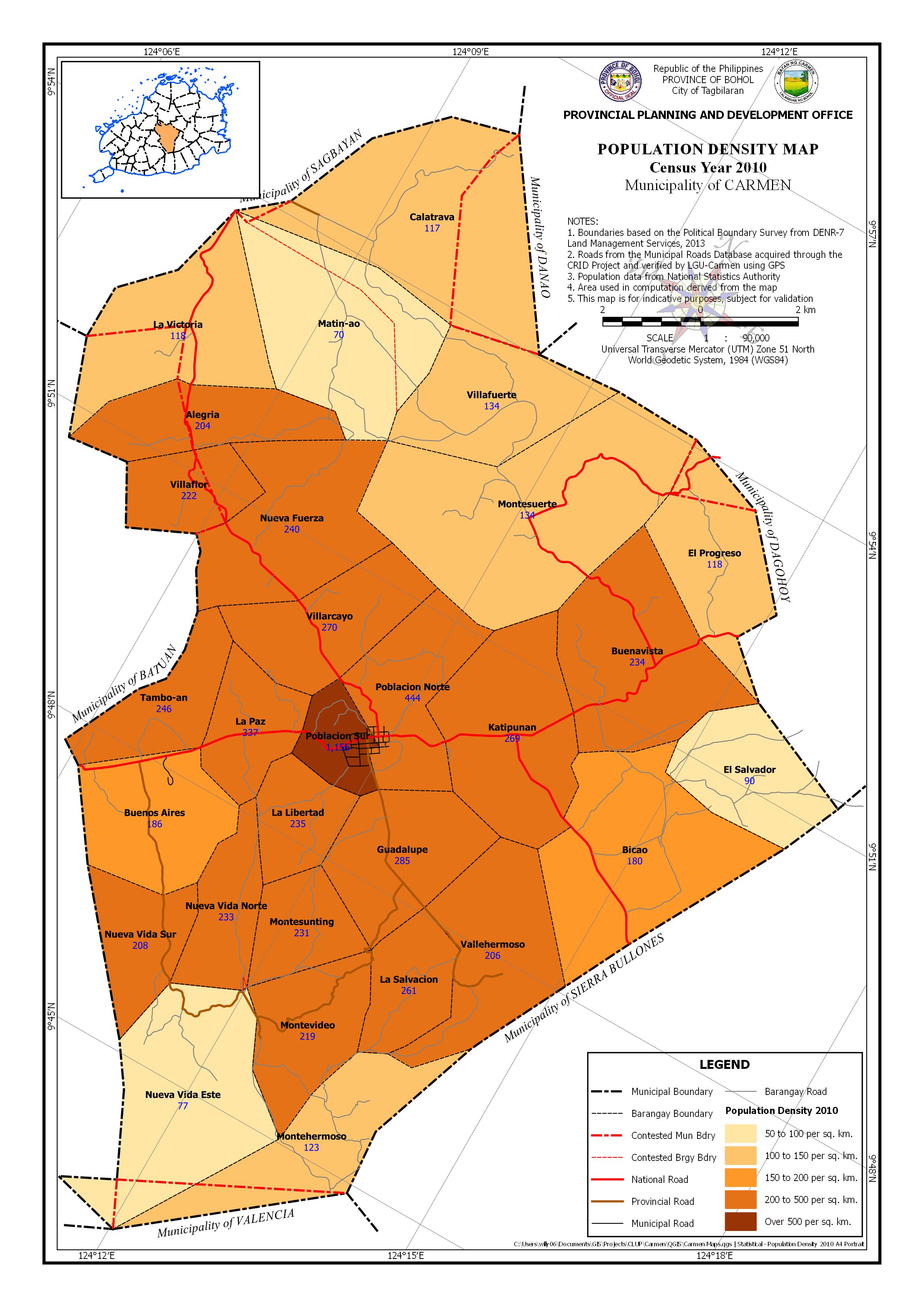 Population Density Census Year: 2010
