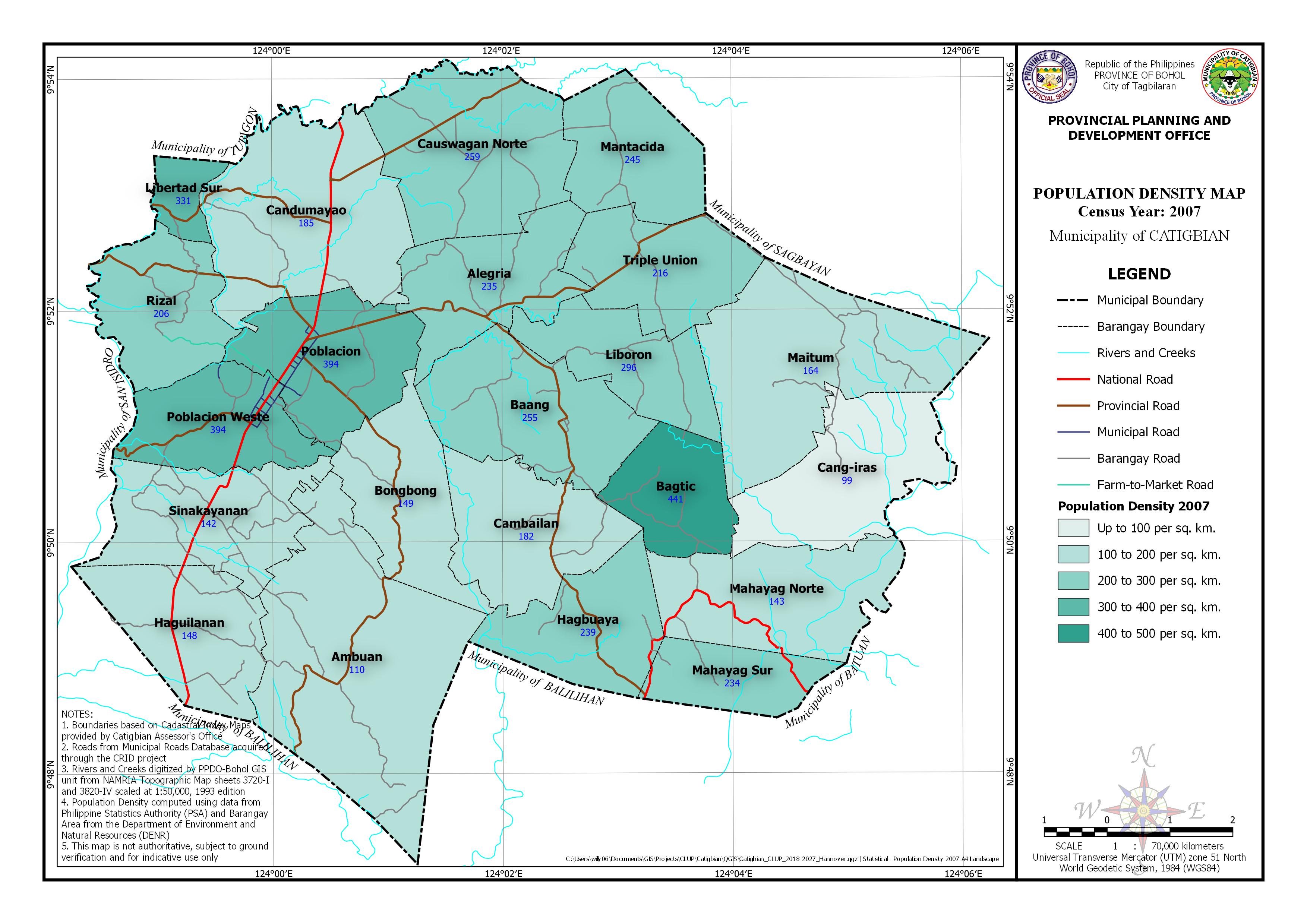 Population Density Census Year: 2000