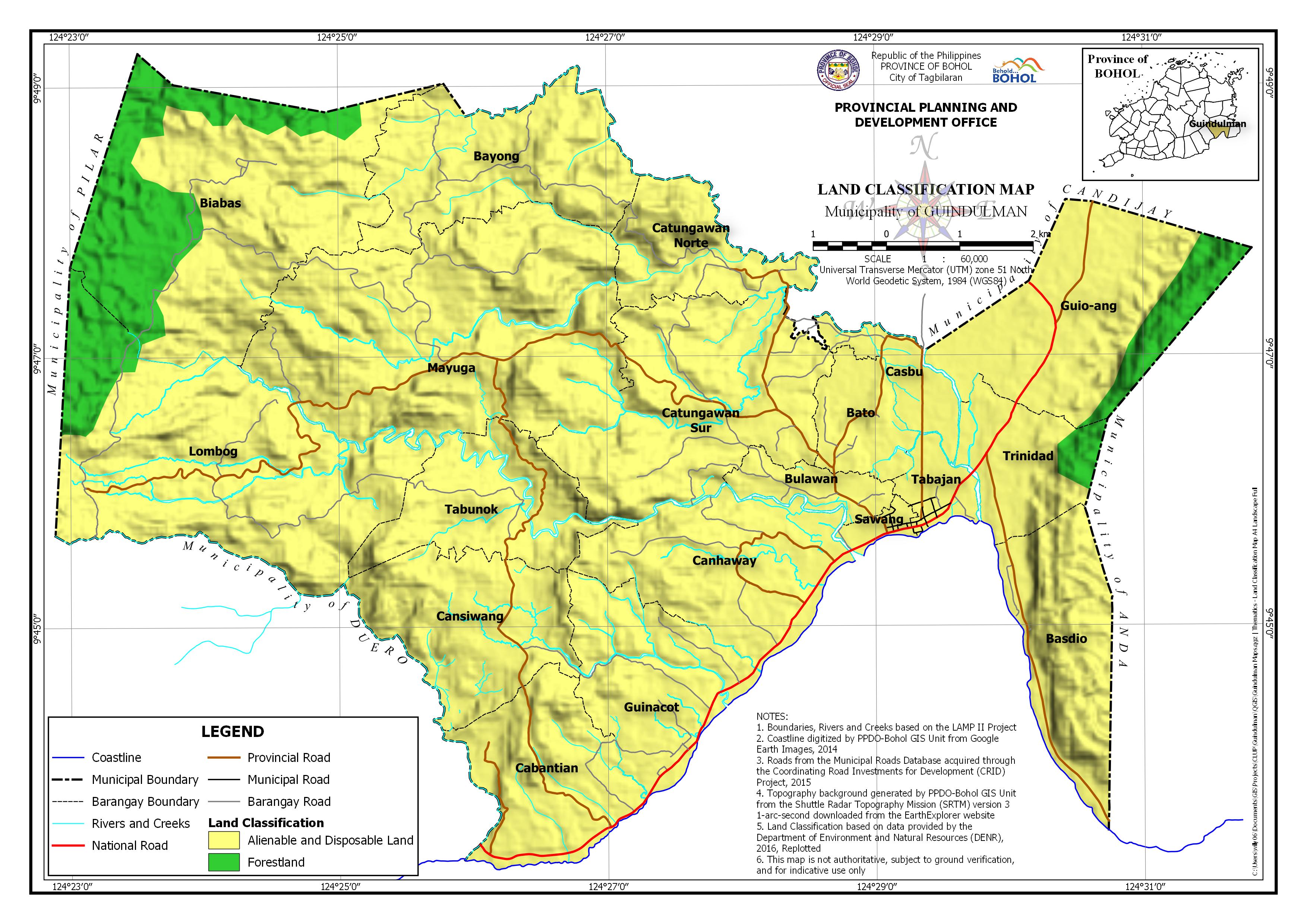 Land Classification – PPDO BOHOL