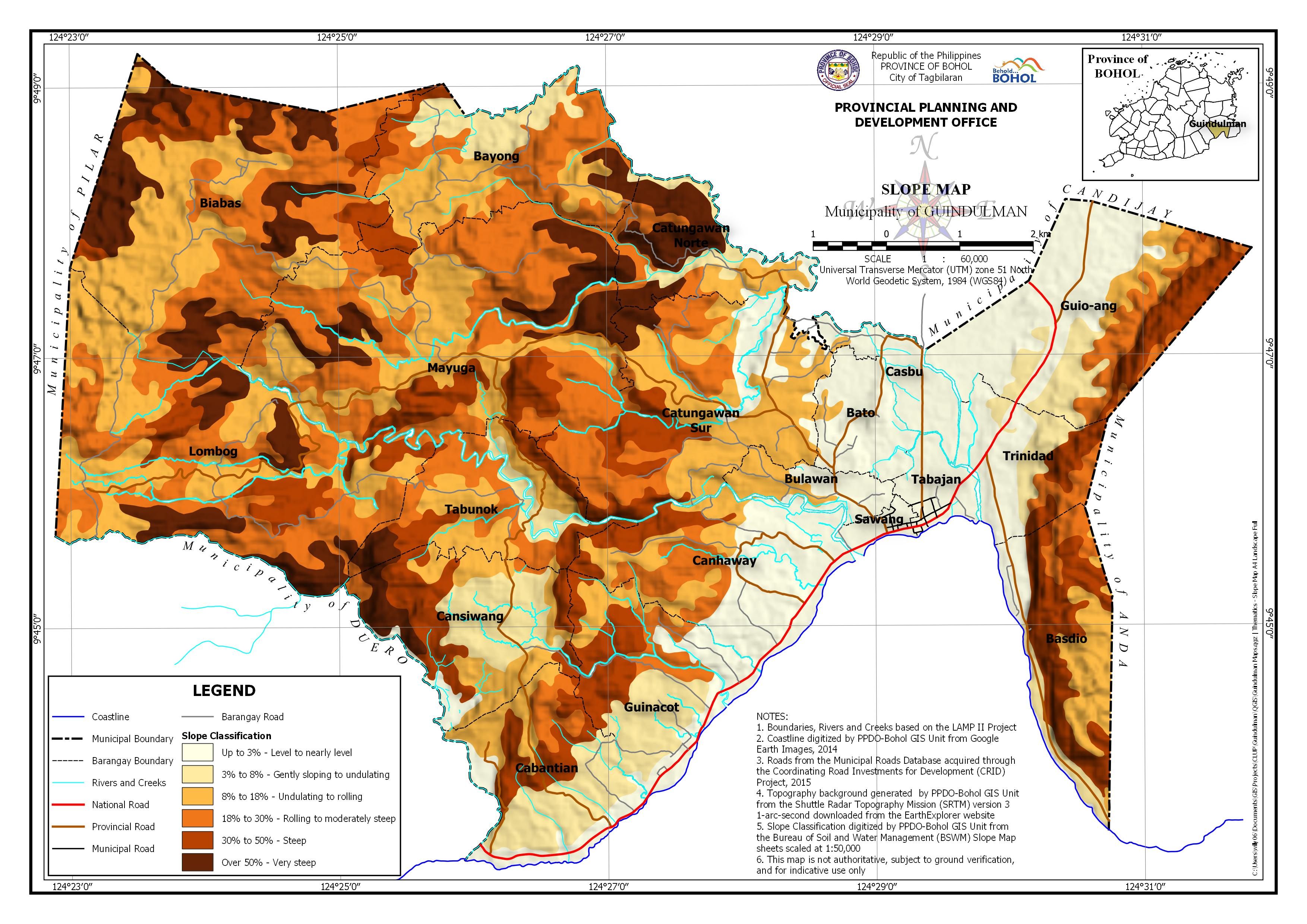 Thematic Maps – PPDO BOHOL