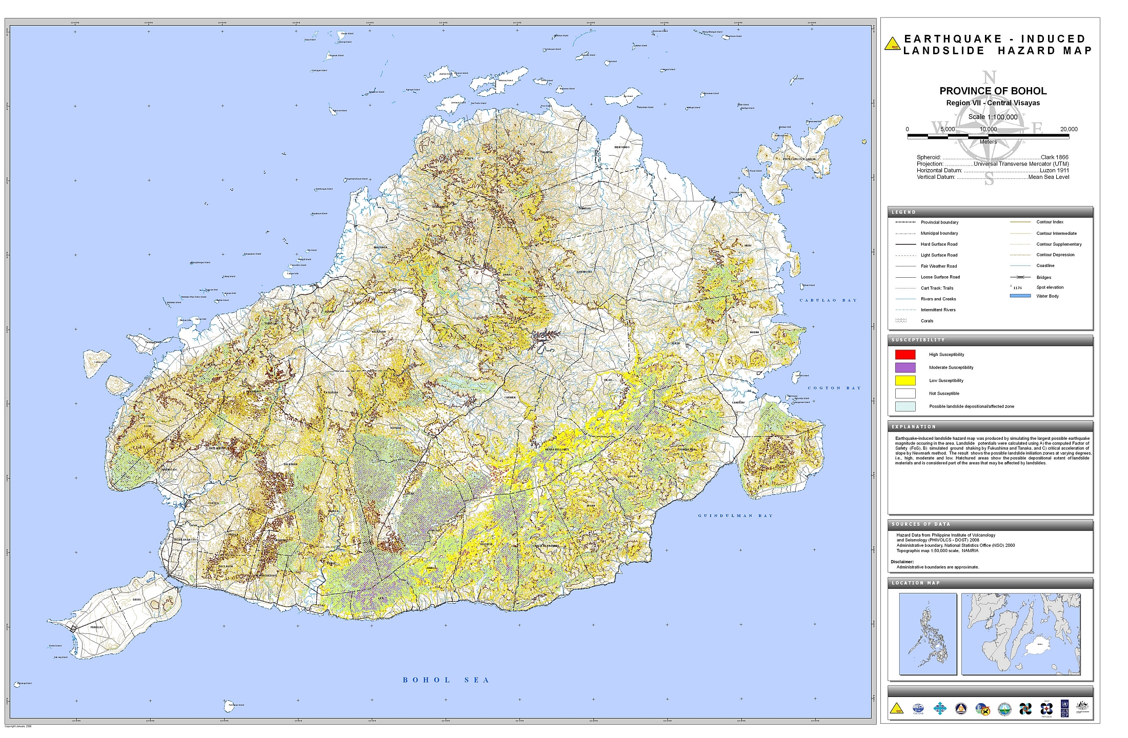 Earthquake Hazard Map In The Philippines